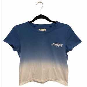 Hollister California Blue Ombré Crop Top Size S
